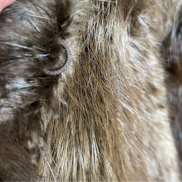 Floor Length Real Fur Coat - Picture 5 of 5